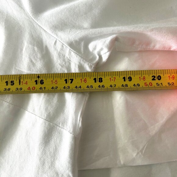 Old Navy White Cotton Shirt Sz M - Picture 8 of 9
